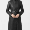 Sunny Nights D’Arcy Carden Black Leather Coat - Image 2