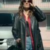 d’arcy carden leather coat