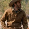 Yellowstone S02 Lee Dutton Waxed Cotton Jacket - Image 3