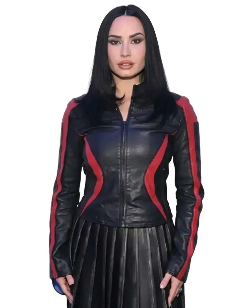 demi lovato leather jacket
