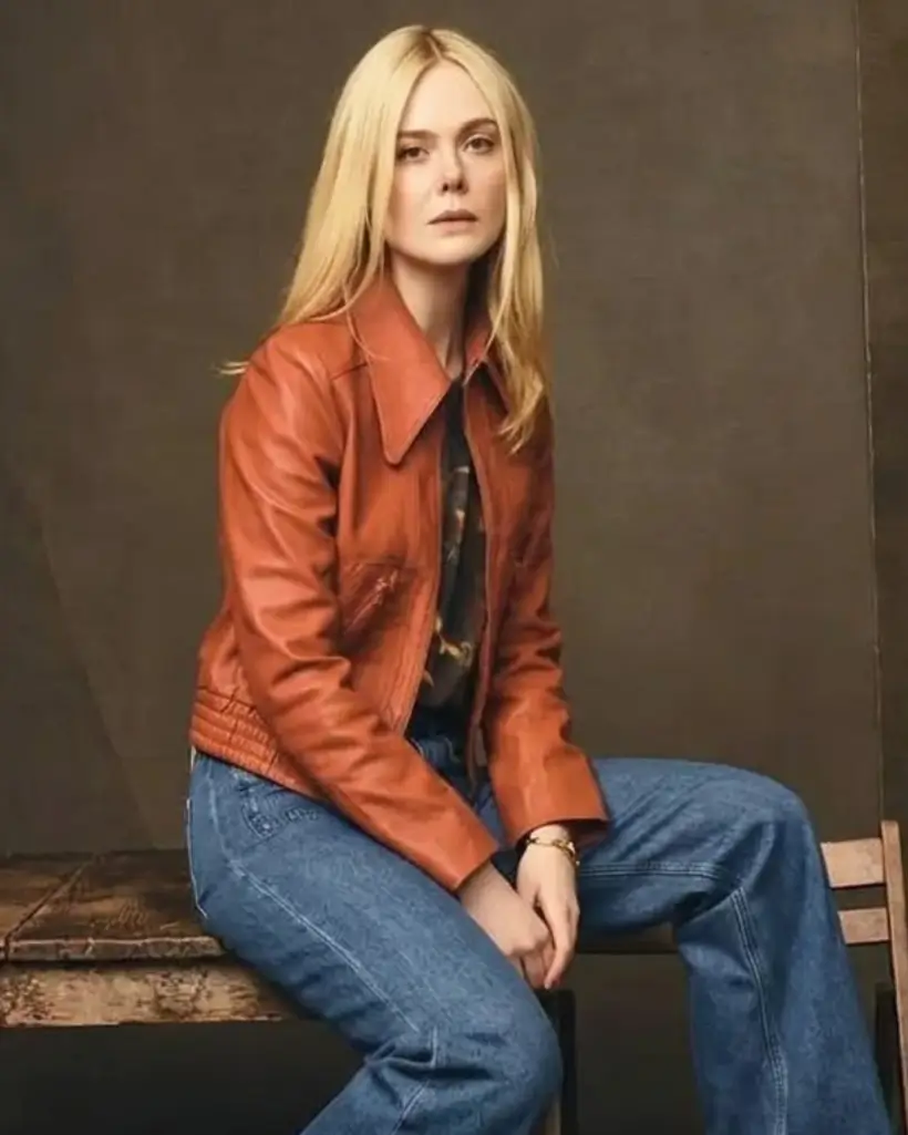 Elle Fanning Margo’s Got Money Troubles Leather Jacket - Image 5
