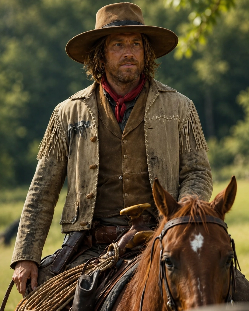 Yellowstone 1883 Ennis Fringe Brown Leather Jacket - Image 3