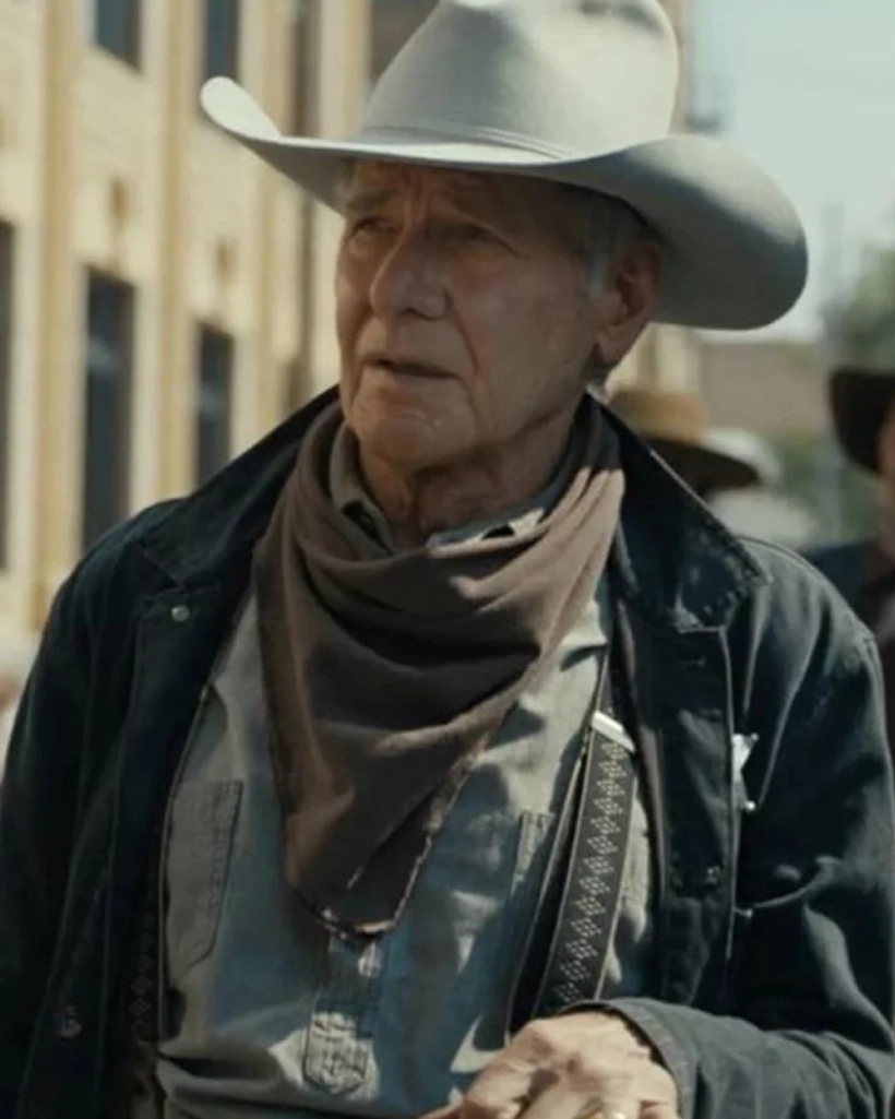 Yellowstone 1923 Harrison Ford Black Jacket - Image 4