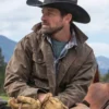 Yellowstone Season 3 Ryan Brown leather Jacket - Image 5