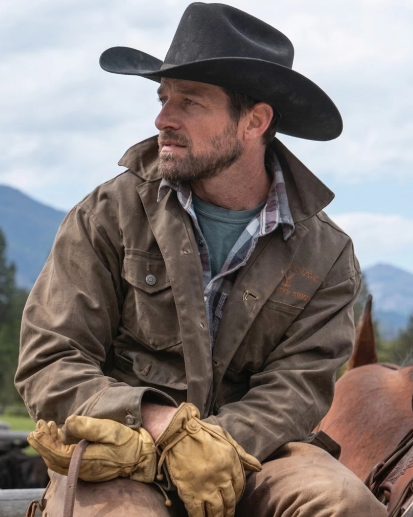 Yellowstone Season 3 Ryan Brown leather Jacket - Image 5