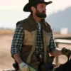 Yellowstone S03 Ryan Brown Quilted Parachute Vest - Image 5