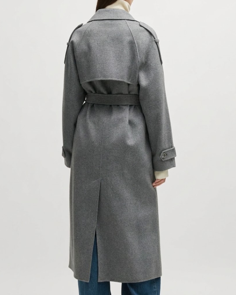industry harper gray wool coat