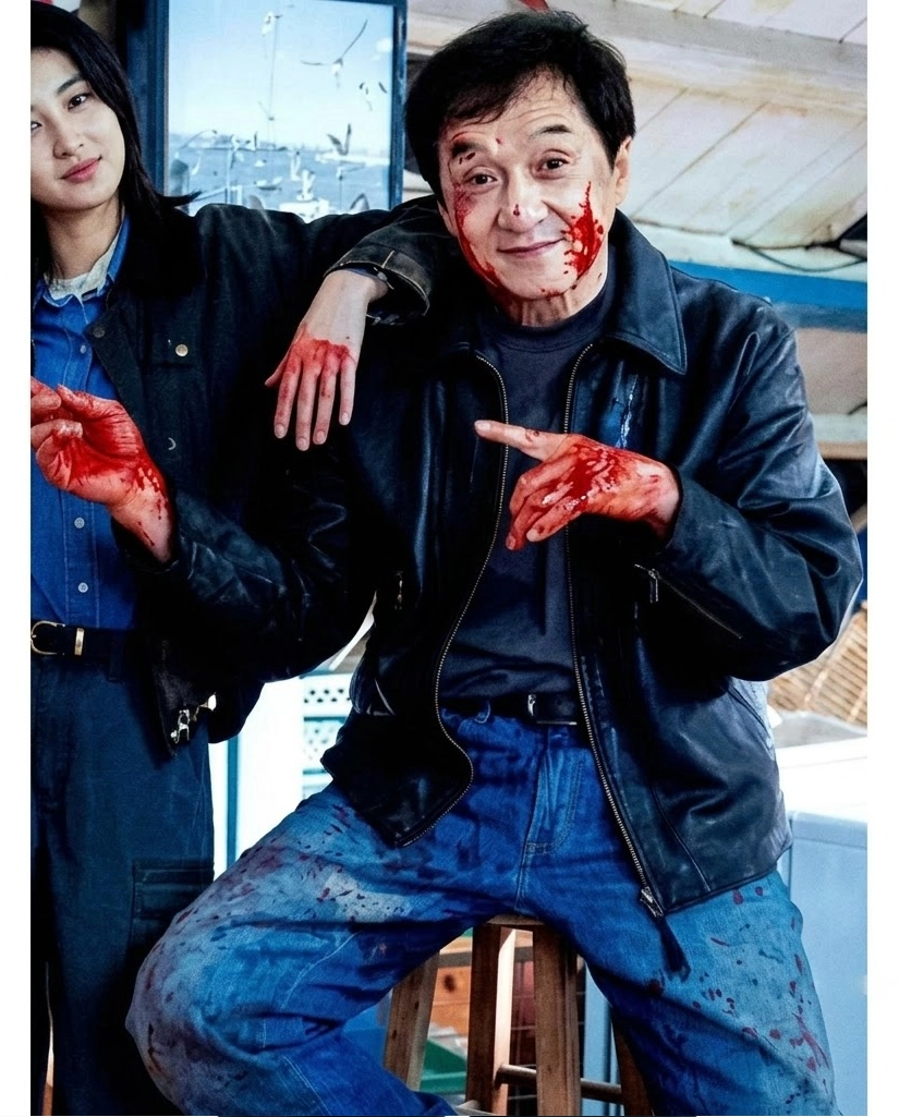 jackie chan leather jacket