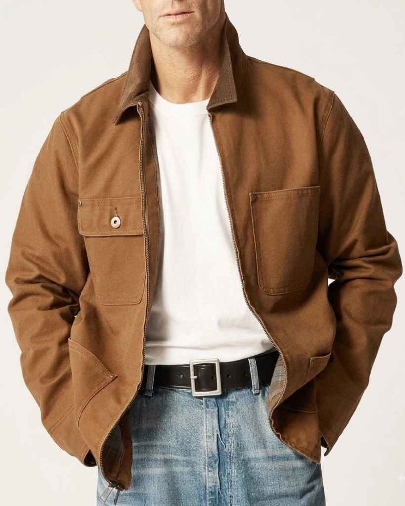 Alternative view of Law and Order SVU S27 Jake Griffin Brown Jacket