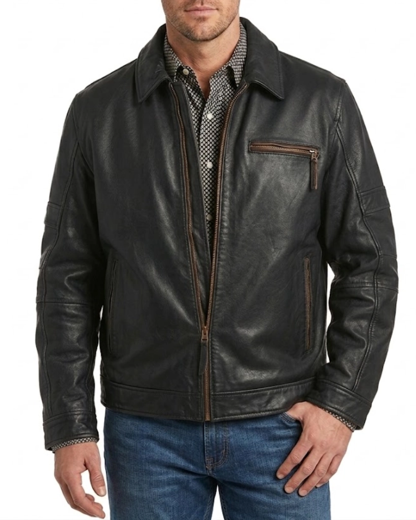 jake ream black leather jacket