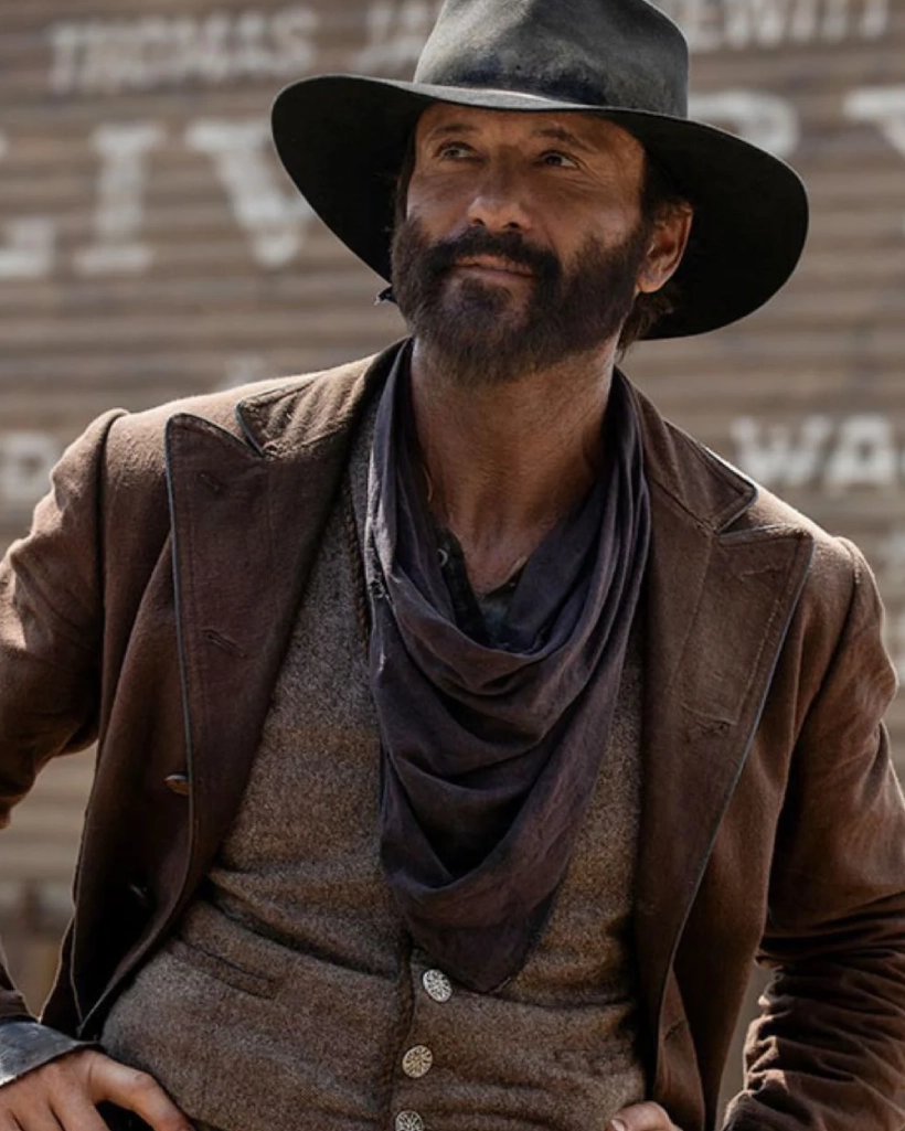 james dutton brown leather coat