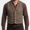 Yellowstone 1883 James Dutton Brown Wool Vest - Image 3