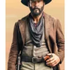 Yellowstone 1883 James Dutton Brown Leather Coat - Image 2