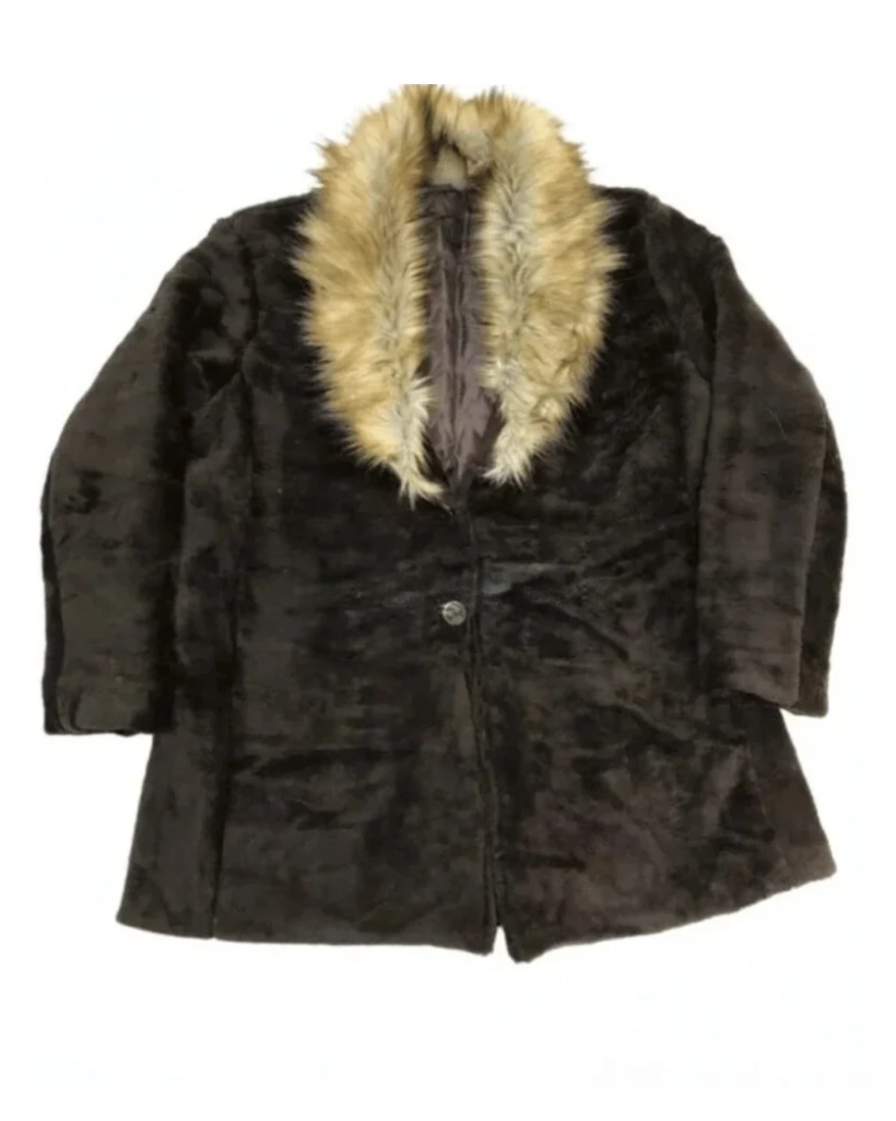 Alternative view of Yellowstone 1883 James Dutton Brown Wool Fur Coat