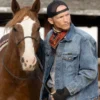 Yellowstone Jefferson White Denim Trucker Jacket