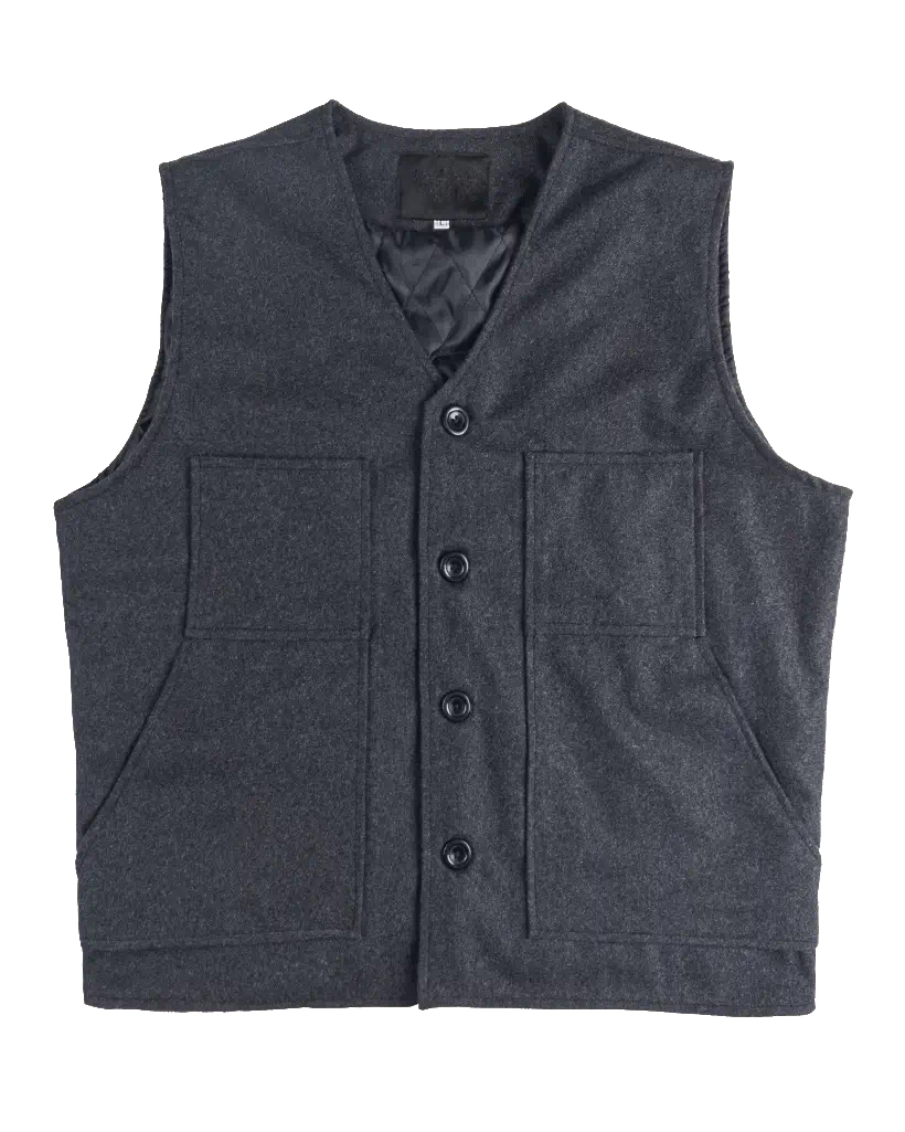 Alternative view of Yellowstone S03 John Dutton Grey Wool Vest