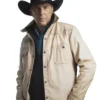 Yellowstone S05 John Dutton White Leather Jacket