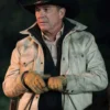 Yellowstone S05 John Dutton White Leather Jacket - Image 4