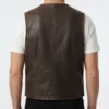 Yellowstone 1883 Josef Brown Leather Vest - Image 3