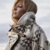 Yellowstone Beth Dutton White Wool Cloak Coat - Image 4