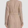 Yellowstone S4 Beth Dutton White Wool Coat - Image 3