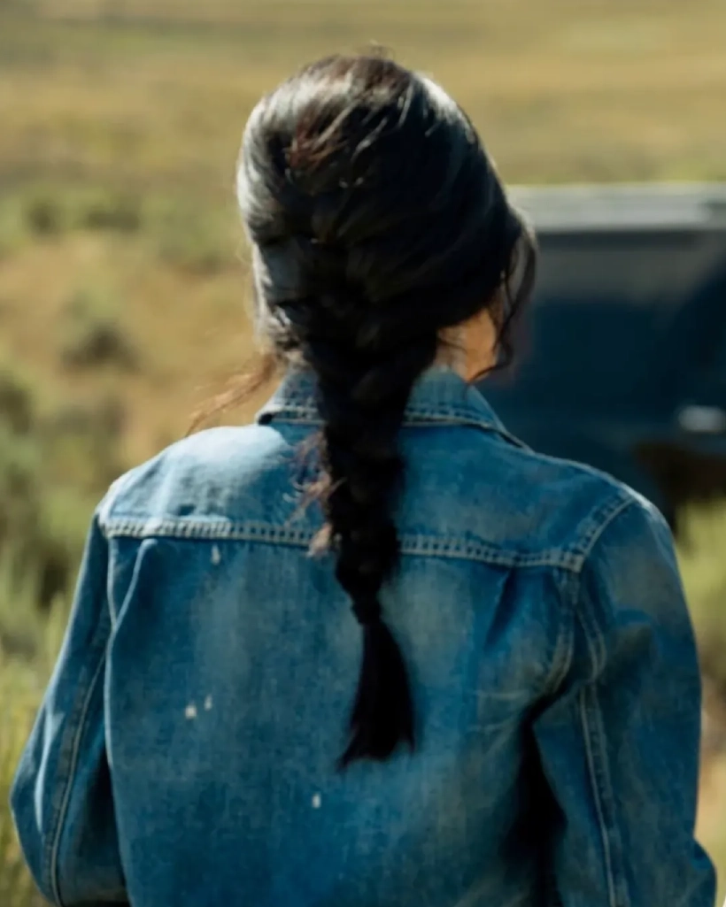Yellowstone Monica Dutton Denim Blue Jacket - Image 3