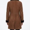 Yellowstone S03 Monica Dutton Suede Leather Coat - Image 3