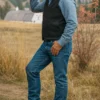 Yellowstone S03 John Dutton Grey Wool Vest - Image 4