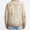 Yellowstone S05 John Dutton White Leather Jacket - Image 3
