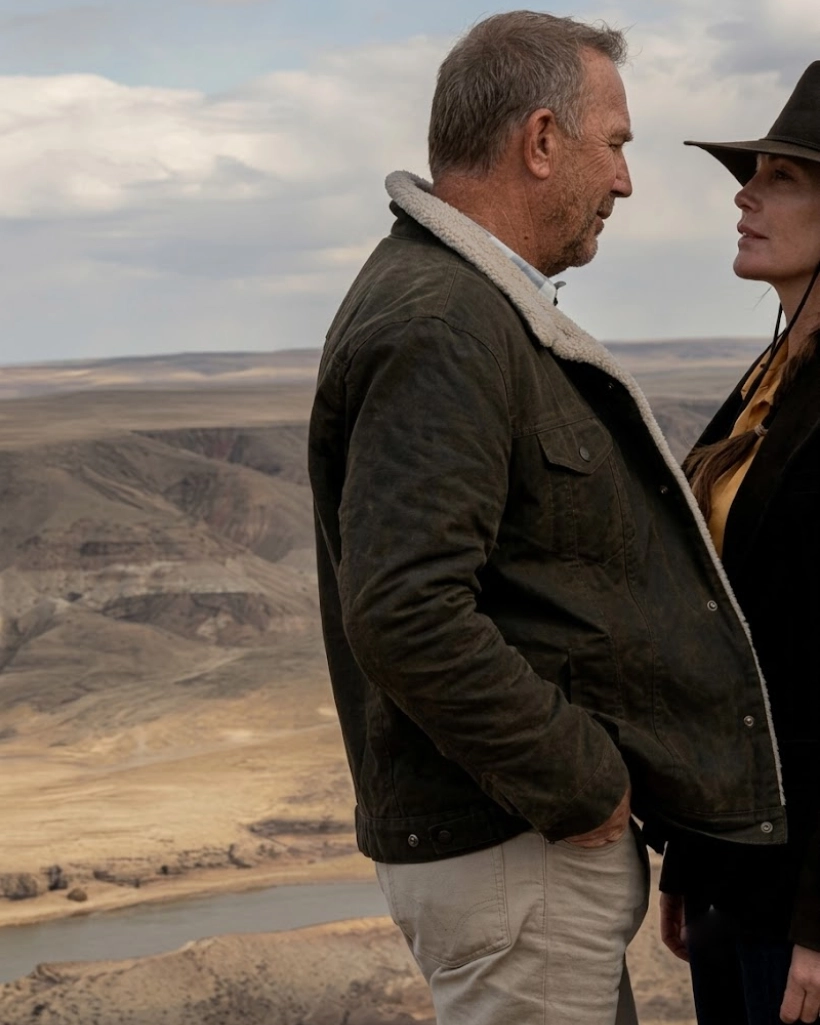Alternative view of Yellowstone John Dutton Brown Corduroy Jacket