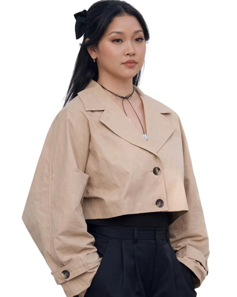 lana condor cropped jacket