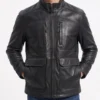 Lanterns 2026 Paul Ben-Victor Black Leather Jacket - Image 2