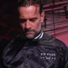 Larry Forever CM Punk Black Satin Jacket - Image 4