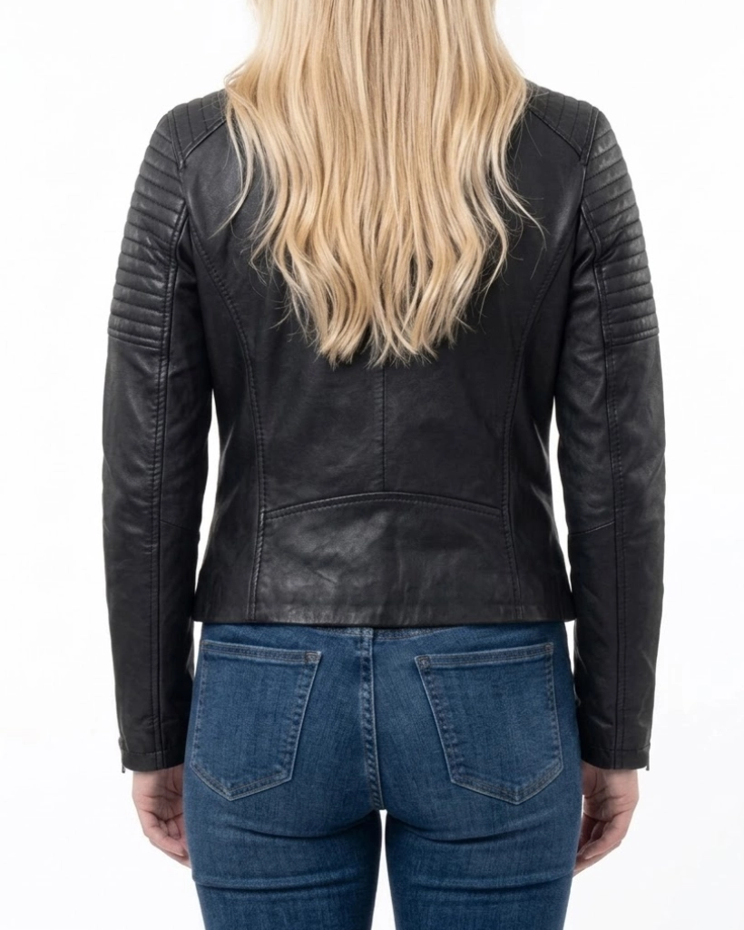 Last Hit Leeanne Bauer Black Leather Jacket - Image 3