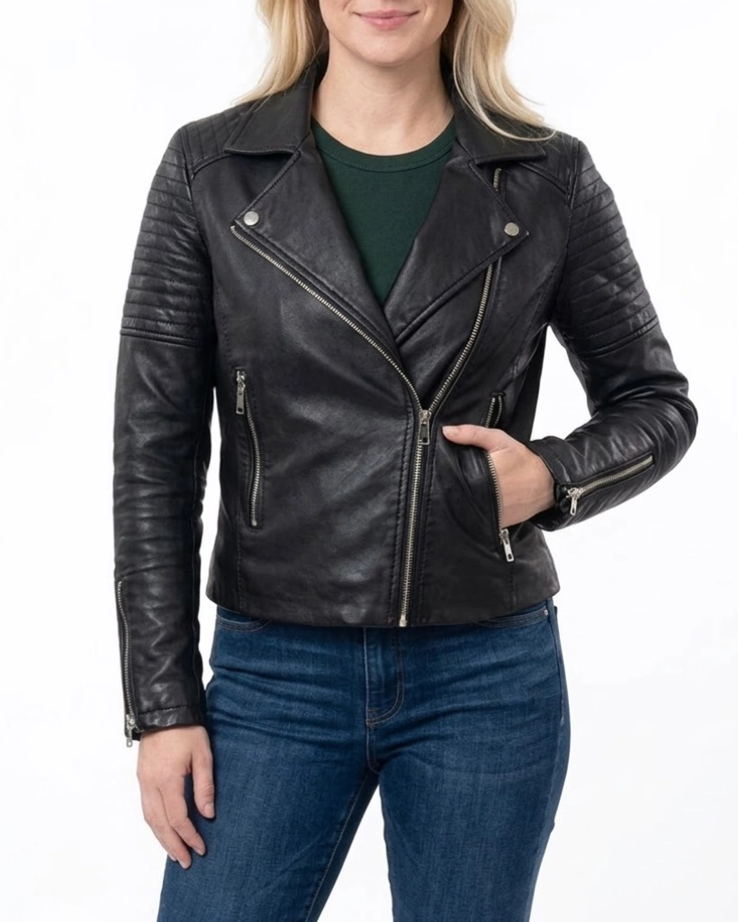 Alternative view of Last Hit Leeanne Bauer Black Leather Jacket