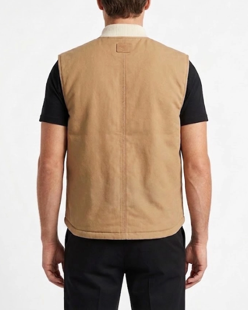 Yellowstone S04 Kayce Dutton Brown Cotton Vest - Image 3