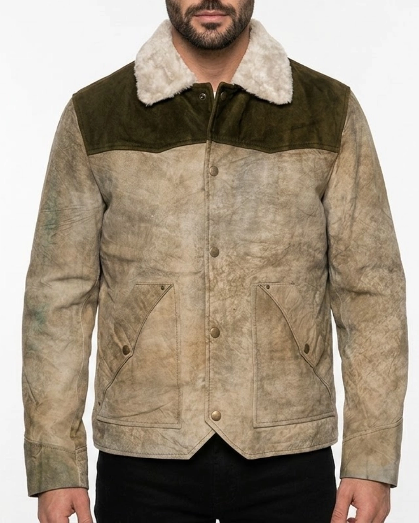 Alternative view of Yellowstone S05 Kayce Dutton Suede Leather Jacket