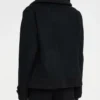 FBI S08 Missy Peregrym Black Wool Peacoat - Image 3