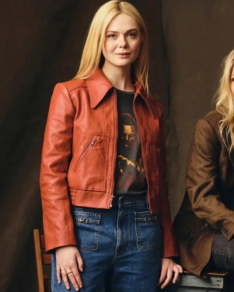 Elle Fanning Margo’s Got Money Troubles Leather Jacket - Image 4