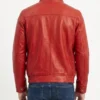 marty supreme timothée chalamet red leather jacket