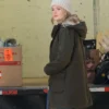 You Deserve Each Other Meghann Fahy Green Coat