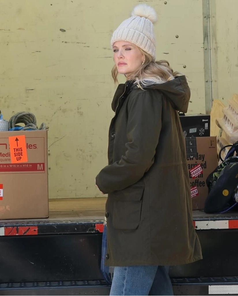 You Deserve Each Other Meghann Fahy Green Coat