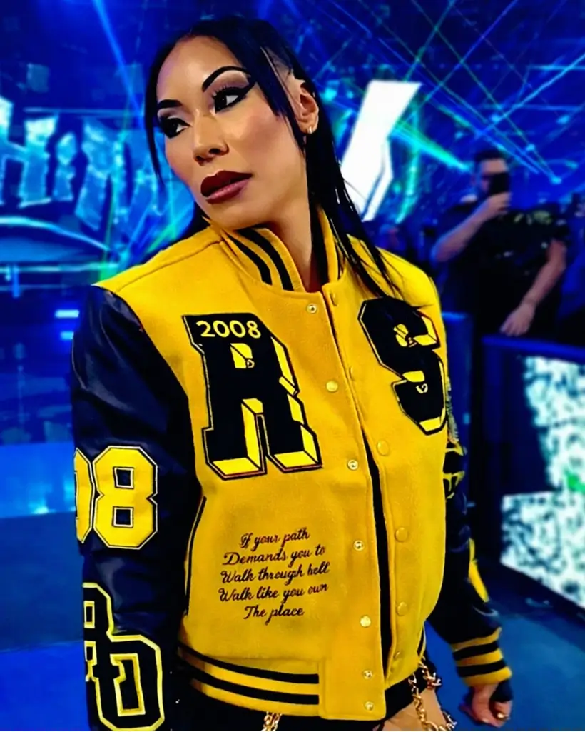 mia yim varsity jacket
