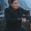 FBI S08 Missy Peregrym Black Wool Peacoat