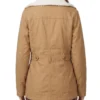 Yellowstone S02 Monica Dutton Brown Cotton Jacket - Image 3