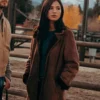 monica dutton leather coat