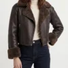 natalie hall shearling leather jacket