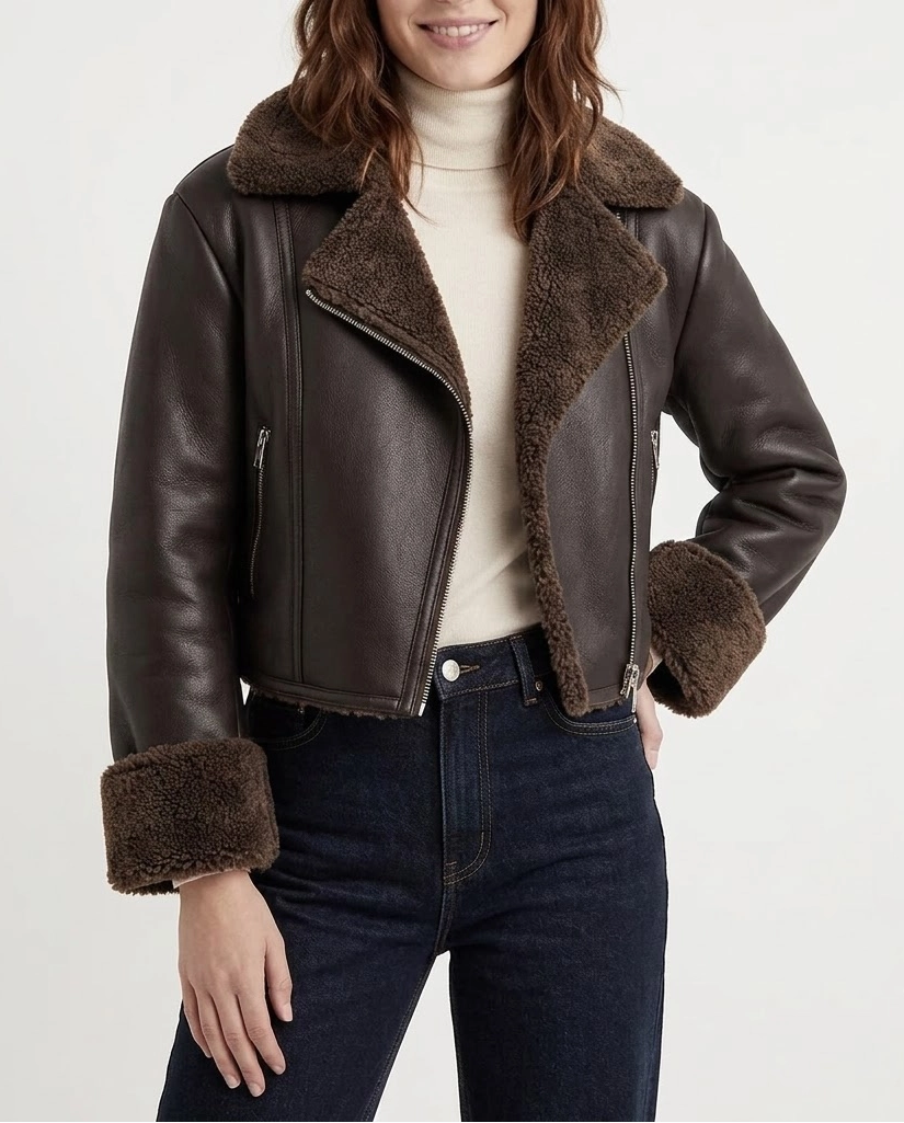 natalie hall shearling leather jacket