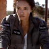 NCIS Sydney S03 Olivia Swann Gray Bomber Jacket - Image 5