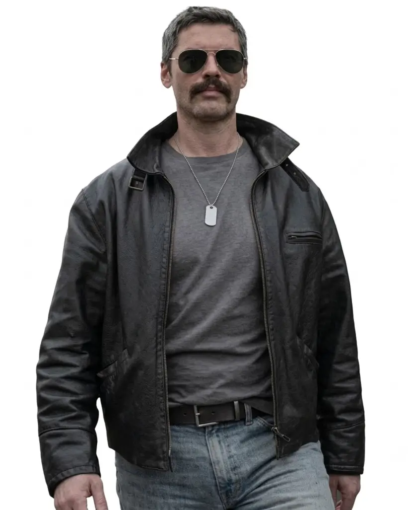 nik xhelilaj leather jacket
